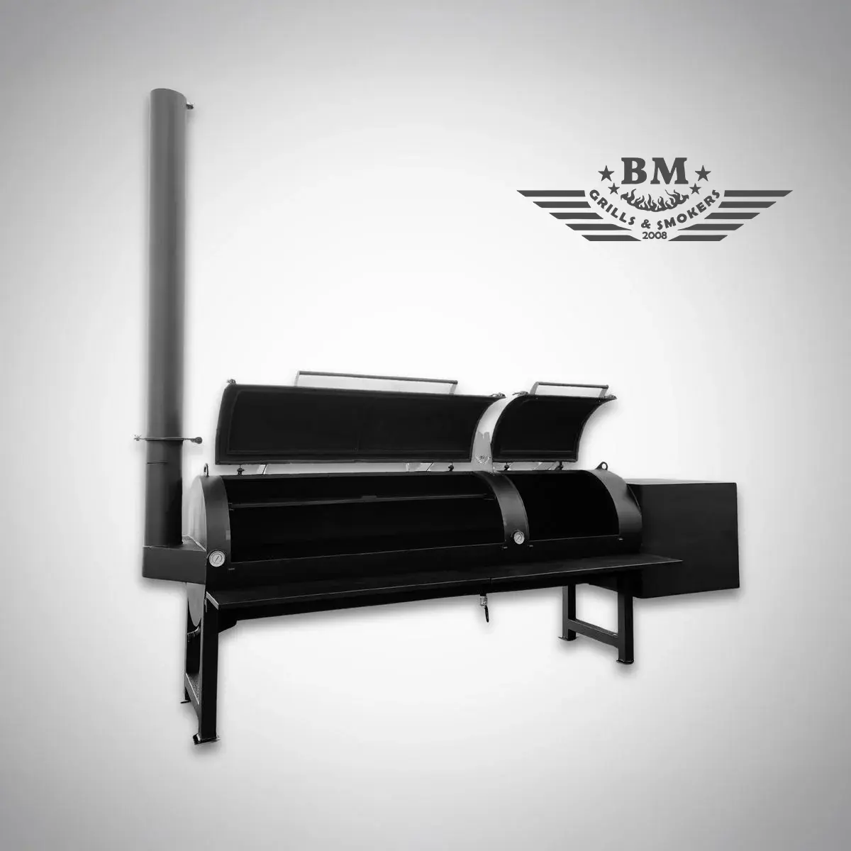 BM Texan офсетная коптильня прямого потока XXXL