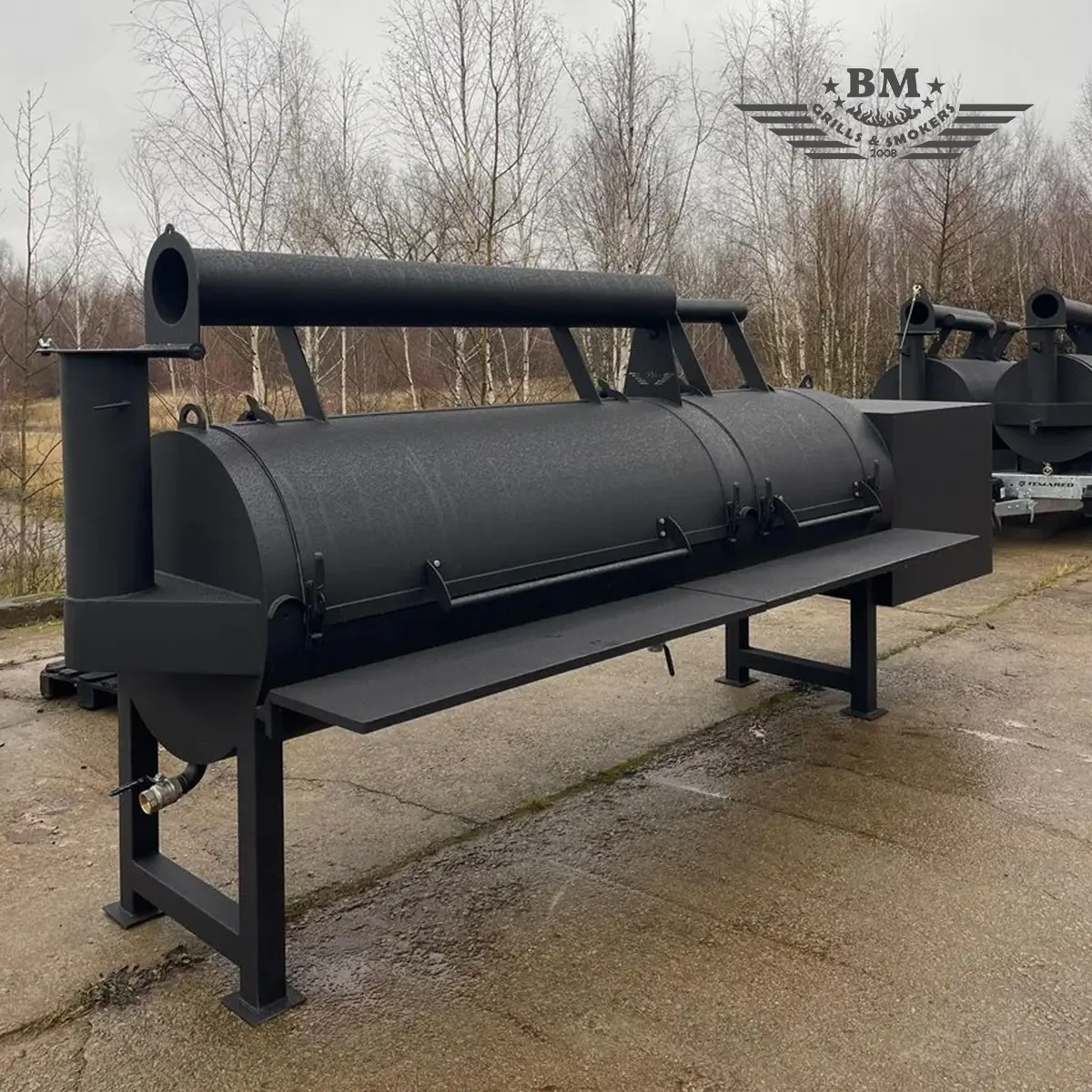 BM Texan офсетная коптильня прямого потока XXXL — изображение 5