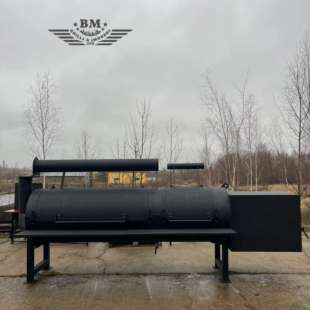 BM Texan офсетная коптильня прямого потока XXXL — изображение 6