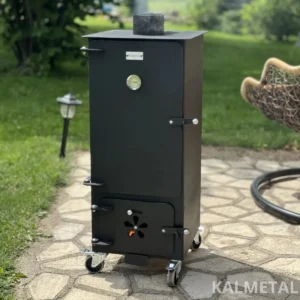 Компактная коптильня 70 л на колесиках